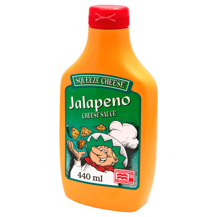 Squeeze Cheese Jalapeño Cheese Sauce 440ml